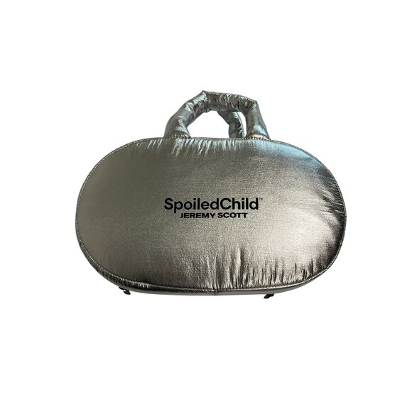 SpoiledChild Jeremy Scott Chrome Spaceship Travel Bag in Silver Limited Edition